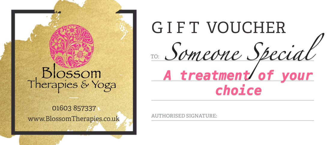 Blossom Therapies Vouchers: wonderful treatments for a loved one.